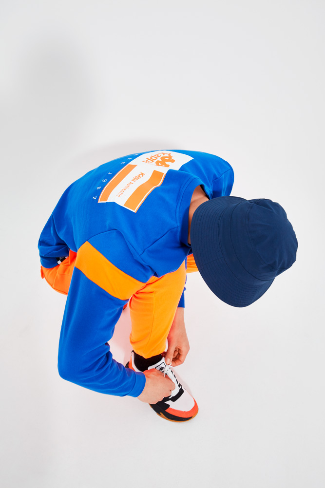 Sudadera azul Kappa Modelo masculino Kappa