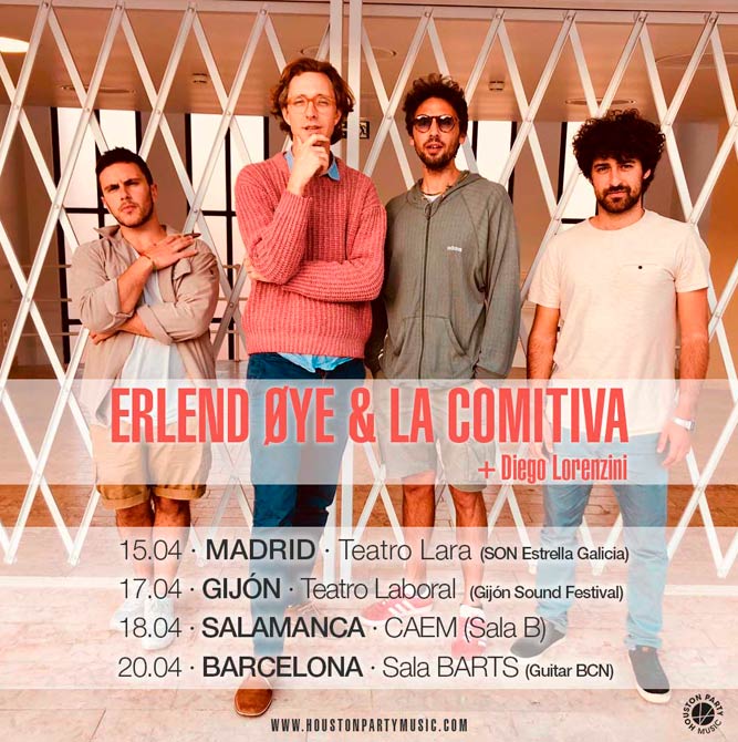 Gira por España de Erlend Oye y la Comitiva Cartel Houston Party Erlend Oye