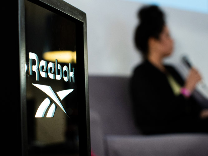 foto del logo de la marca Reebok Casa MUTEK x Reebok
