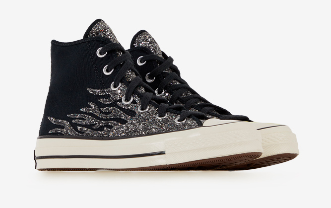 Converse Chuck HI 70's Glitter Flame Converse