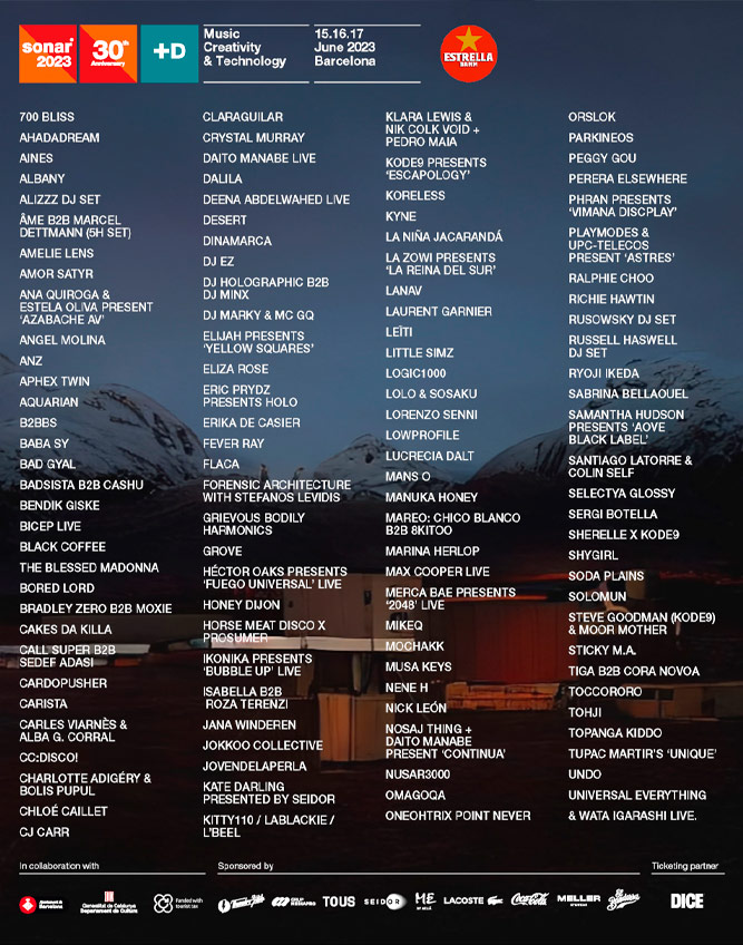 Sónar Barcelona 2023 Sónar Barcelona 2023